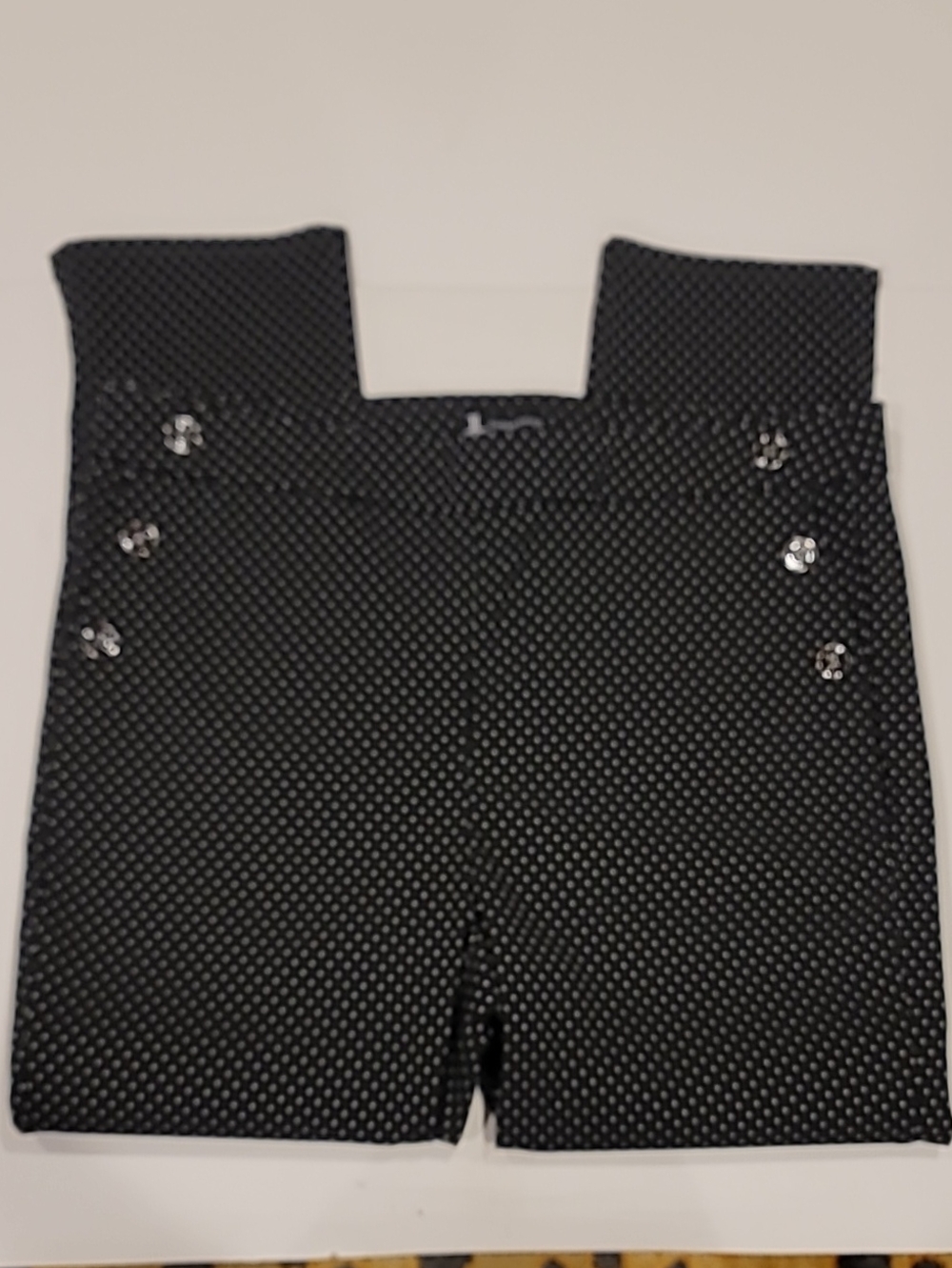 Jules & Leopold Black Polka Dot Pull Up Ankle Pants - Picture 3 of 11
